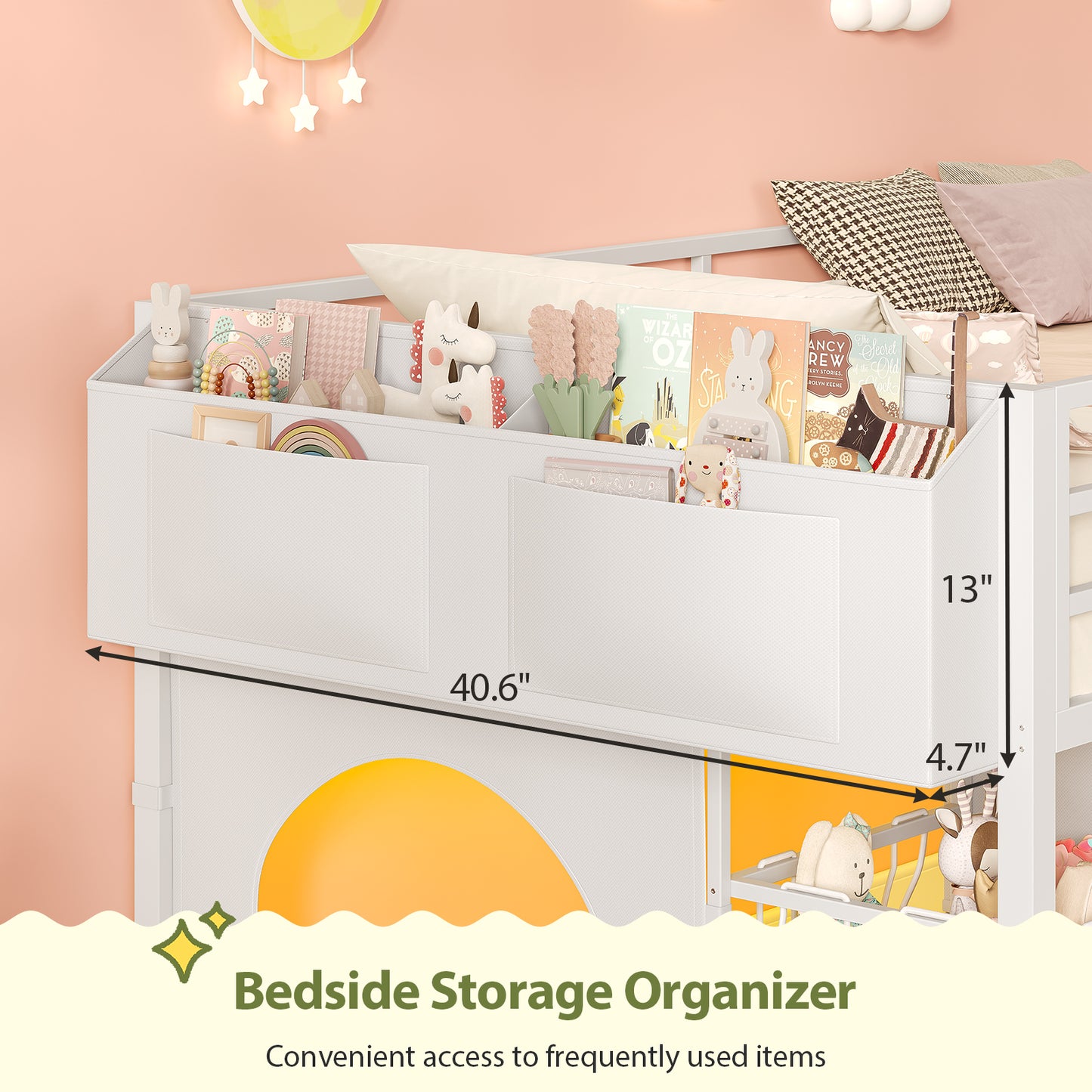 Low Loft Bed Twin Size with 8 Storage Drawers, Twin Loft Bed with LED Lights and Play Zone, Metal Loft Bed with Under-bed Play Space, No Box Spring Needed, White