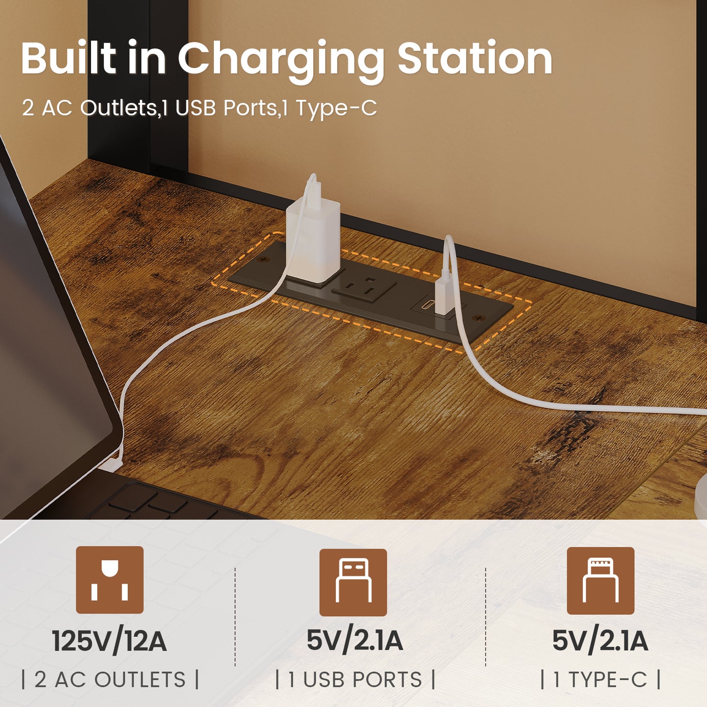 Twin Size Loft Bed with L Shaped Desk and 4 Drawers, Metal Bed Frame with Storage Shelf, Power Outlet and LED Lighted, No Box Spring Needed, Black
